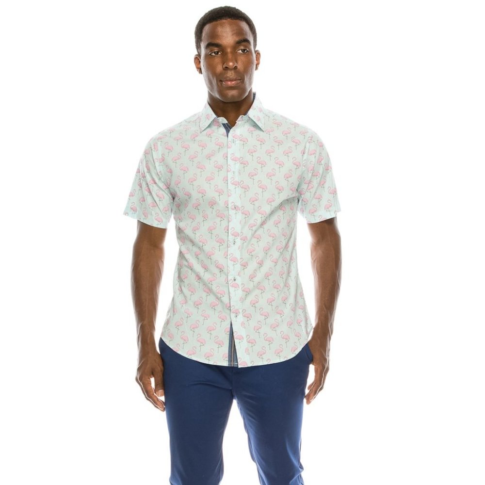 Flamingo Short Sleeve Shirt.